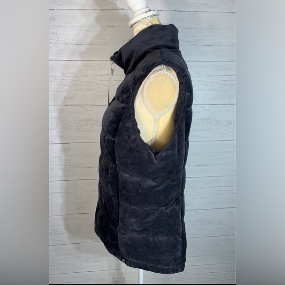 ZEROXPOSUR Dark Gray Large juniors Full Zip Soft Velour Vest Front Pockets NEW - Picture 3 of 12